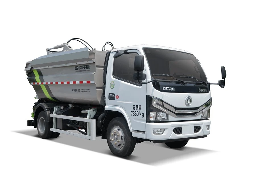 Camión de basura autocargable y basculante de 7 toneladas